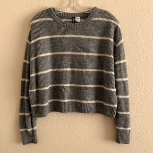 Striped Cropped Sweater